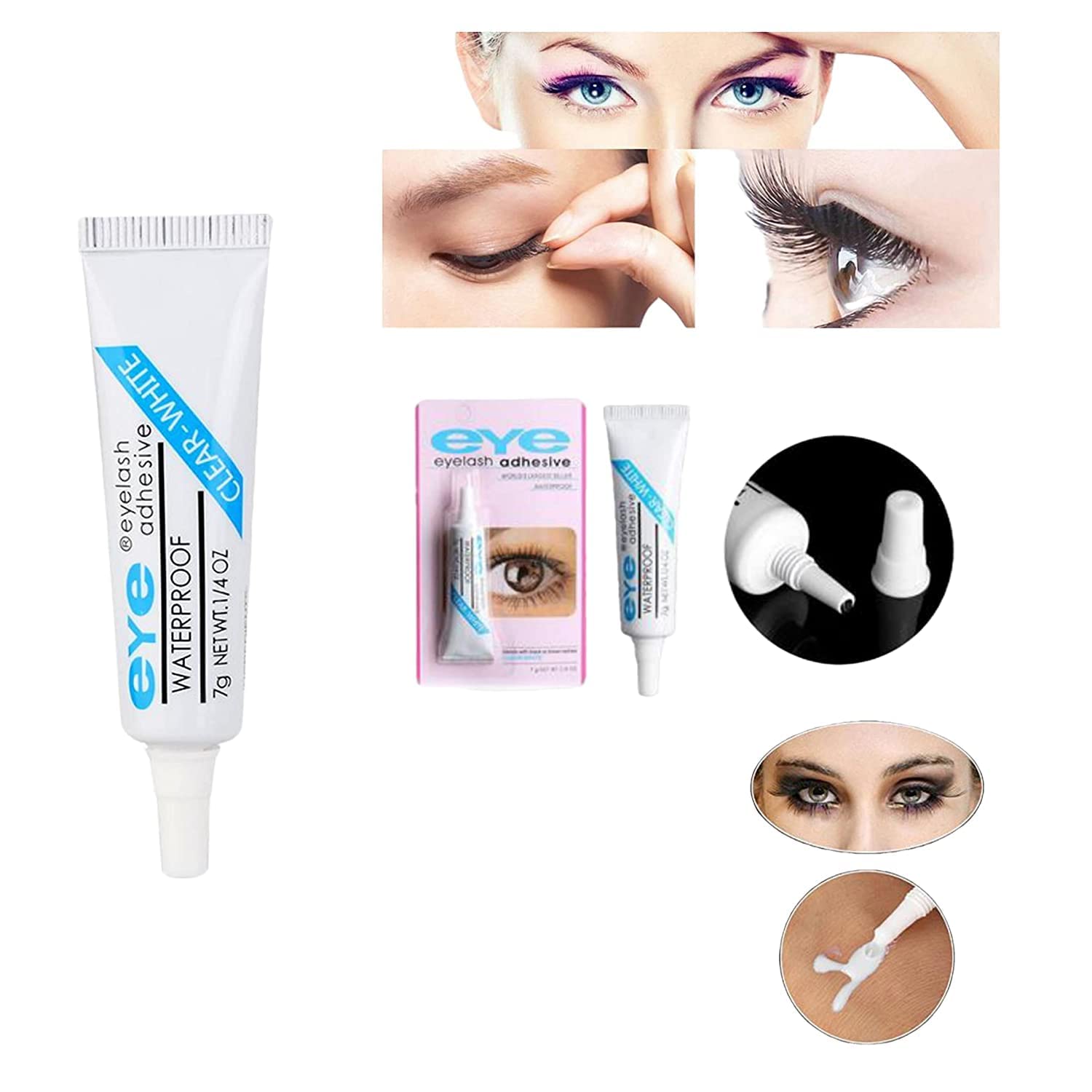 VELORA Professional Eye Makeup Kit - Eyelash Curler, False Lashes, 3-in-1 Mascara & Eyelash Glue Set for Dramatic Volume & Length | Perfect for Party, Wedding & Special Occasion Makeup