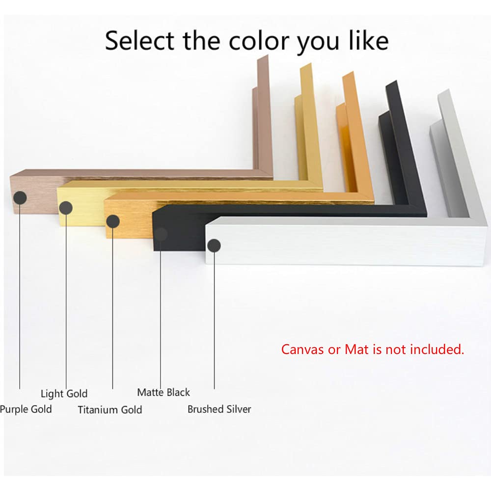 GVS-ART DIY Metal Floating Frame Kit for 24x24 Inch Canvas Painting - 1.5