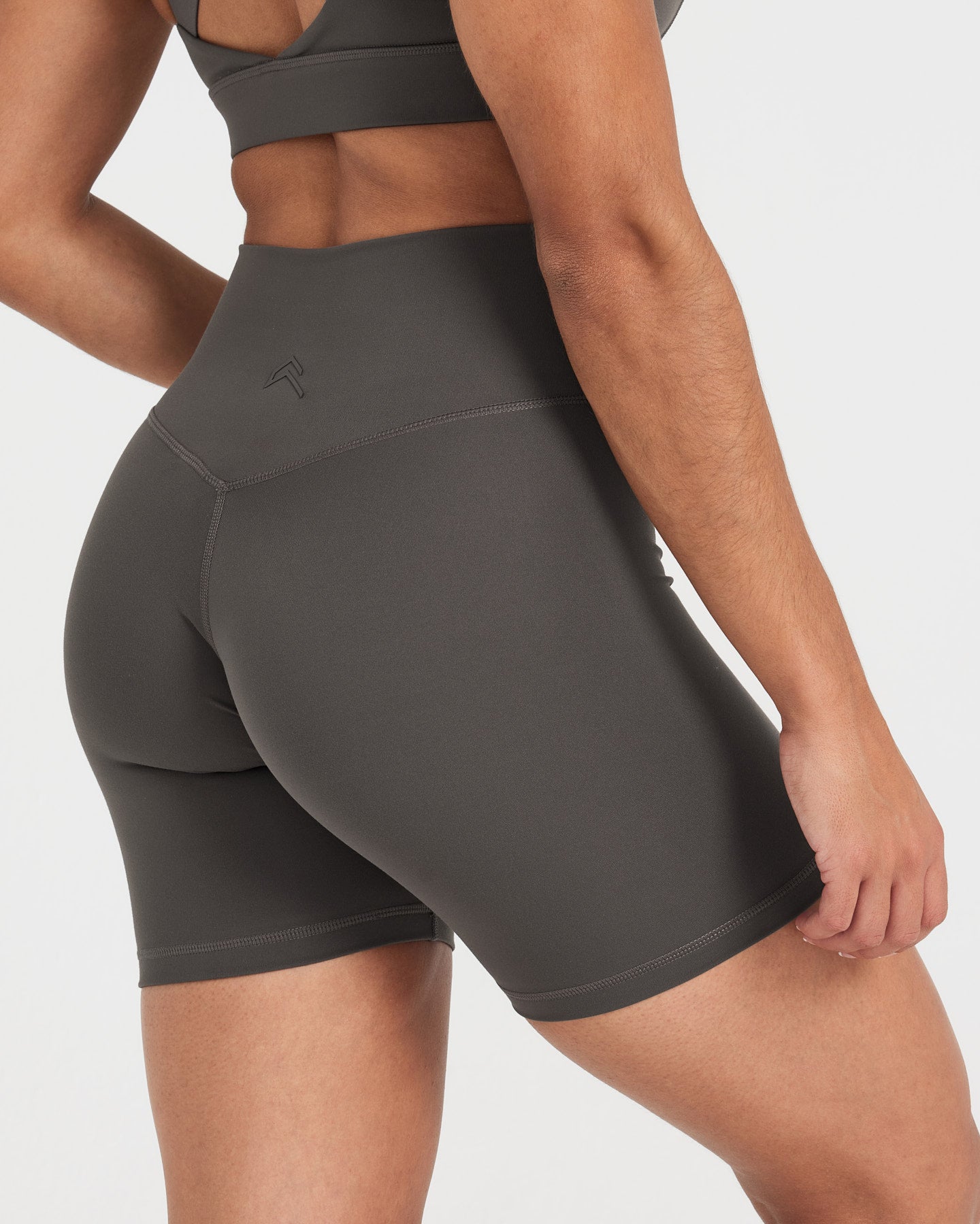 Timeless Women's Casual Shorts in Deep Taupe - Comfortable High Waist Summer Shorts for Outdoor Activities, Travel, and Lounge Wear