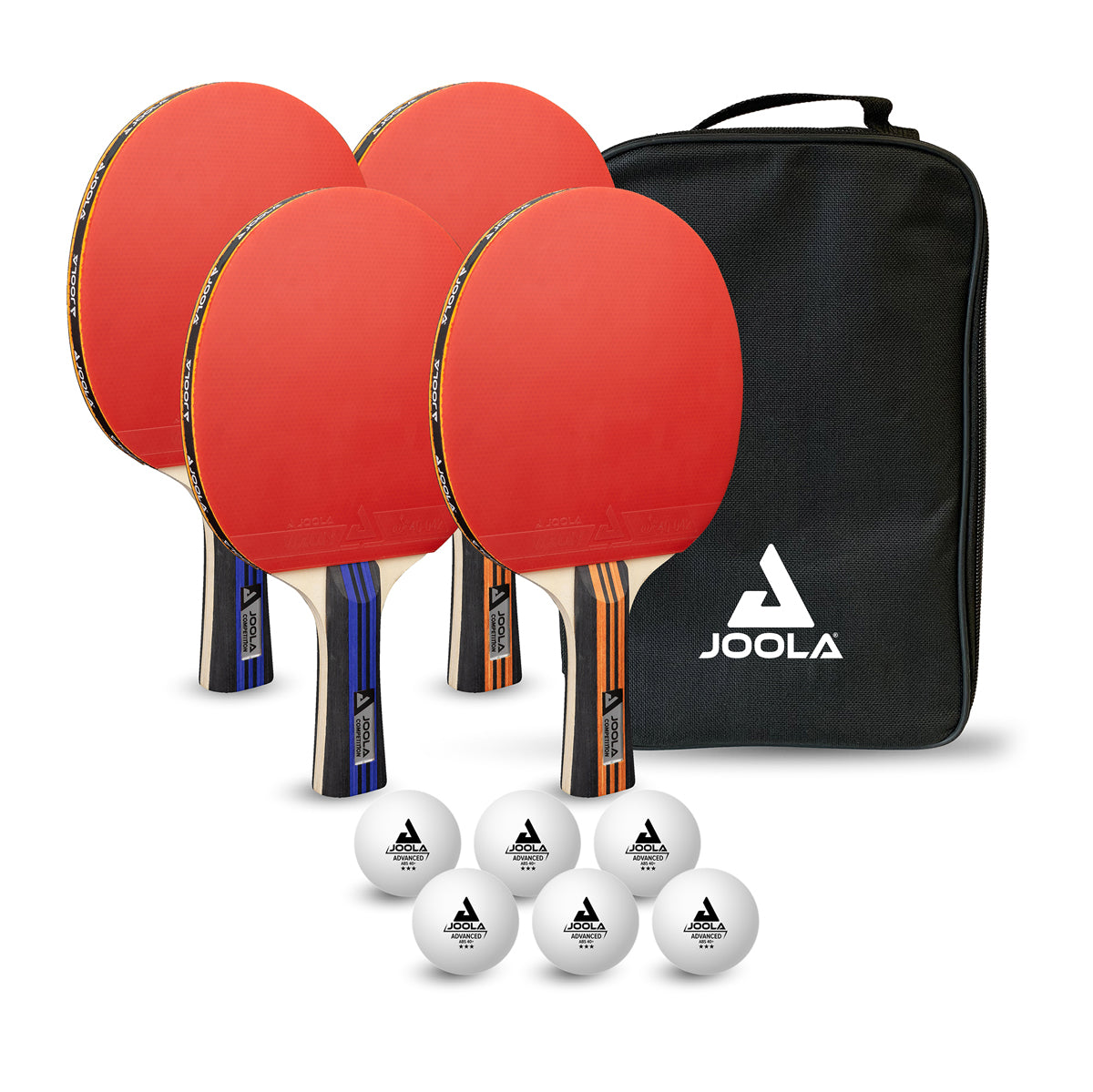 JOOLA Family Advanced Table Tennis Set - Premium Ping Pong Paddles & Balls for Indoor & Outdoor Play - Perfect for Family Fun, Backyard Games & Competitive Training
