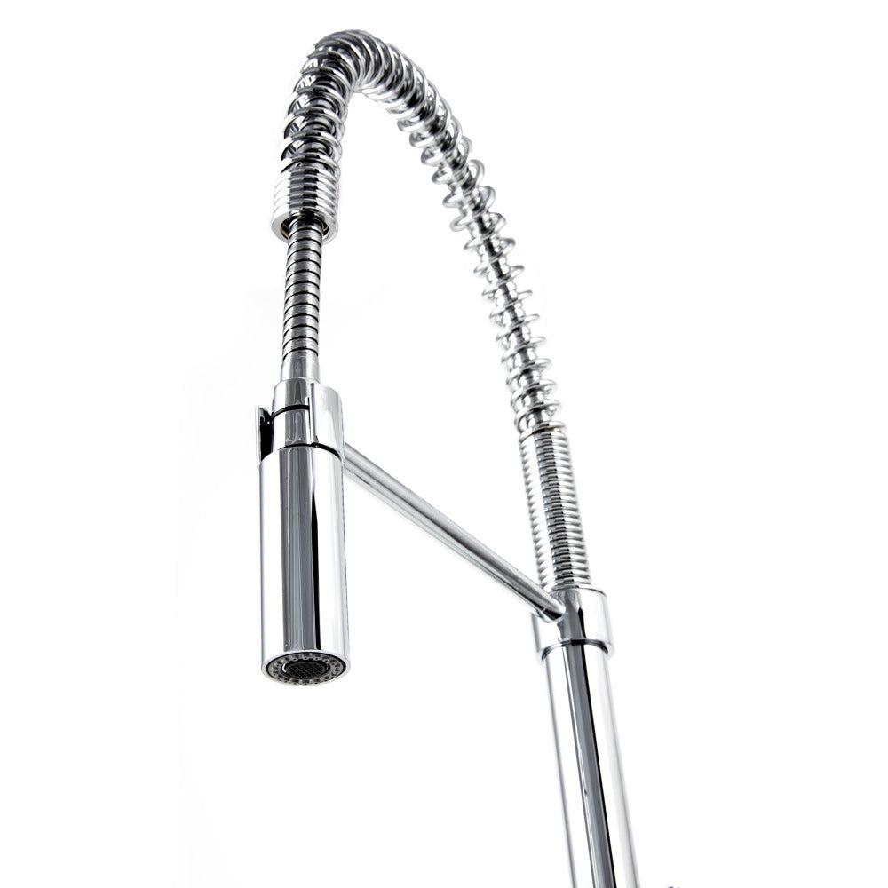 ZLINE Sierra Pull Down Spring Single Handle Kitchen Faucet in Chrome - High Arc Spout, Easy Installation for Modern Kitchens (Perfect for Cooking, Washing Dishes & Filling Pots)