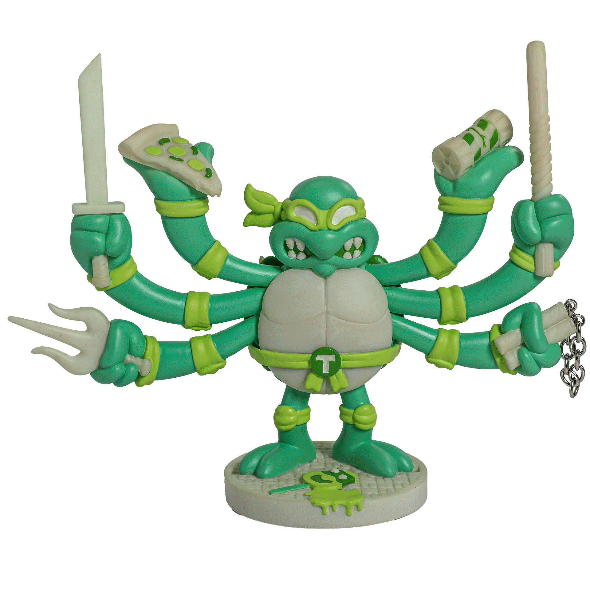 Exclusive TMNT GURU Resin Art Figure - Teenage Mutant Ninja Turtles Radioactive Ooze Edition by CHOGRIN | Collectible Action Figure for Fans, Home Decor & Gift for TMNT Lovers