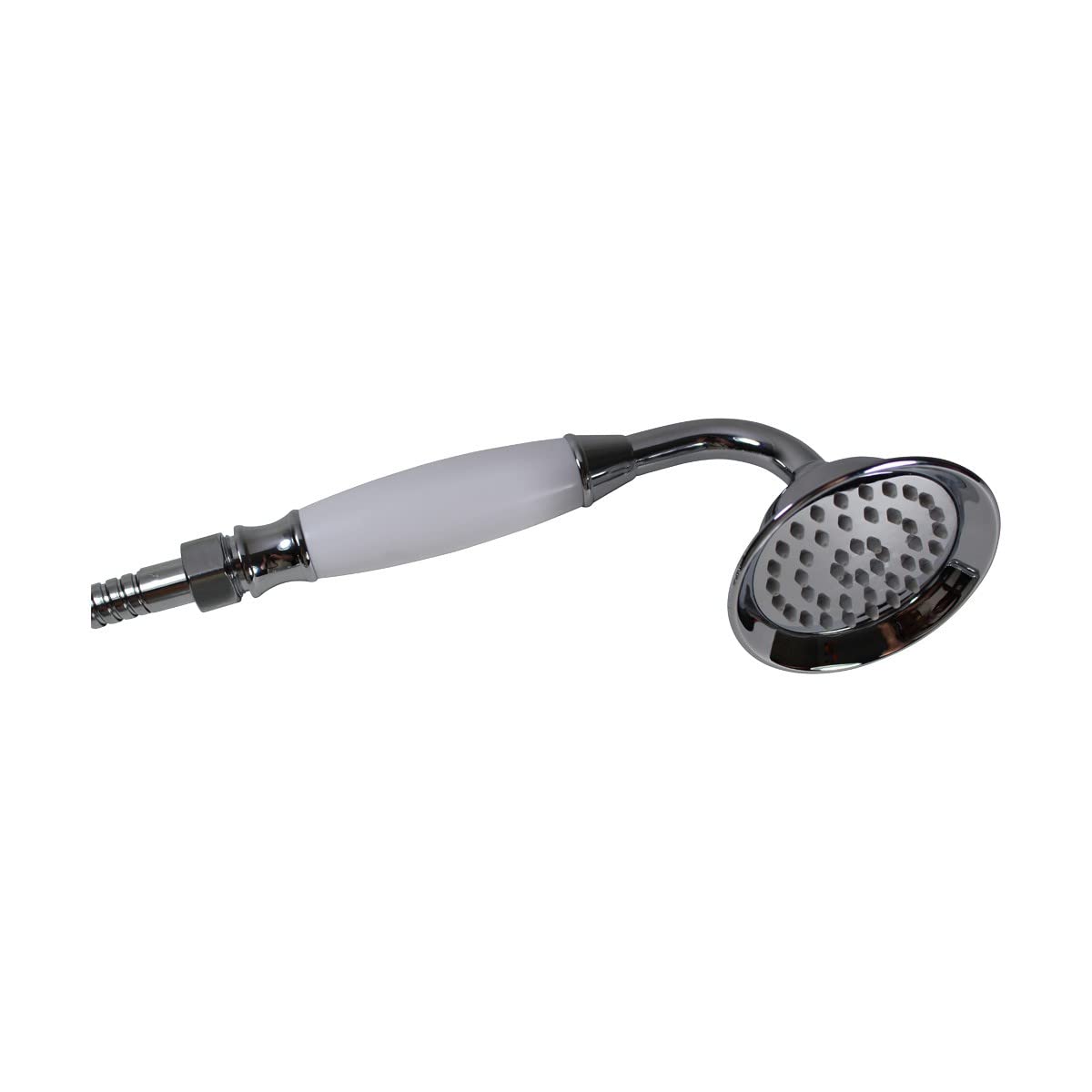 Renovators Supply Handheld Shower Head with 58-Inch Chrome Flexible Hose - Adjustable Spray Settings, Easy Installation for Bathroom & Shower Renovation - Perfect for Elderly, Kids, and Pet Washing