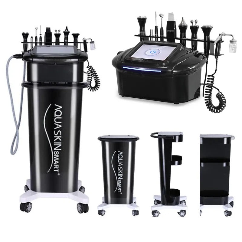Professional Aqua Skin 9-in-1 Hydro Facial Machine for Deep Cleansing & Skin Rejuvenation - At-Home Spa Treatment & Salon Quality Skincare Device