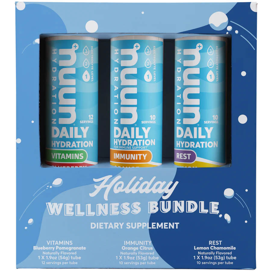NUUN Holiday Wellness Bundle - Hydration & Immune Support for Travel, Workouts & Daily Health | Electrolyte Tablets with Vitamins & Minerals
