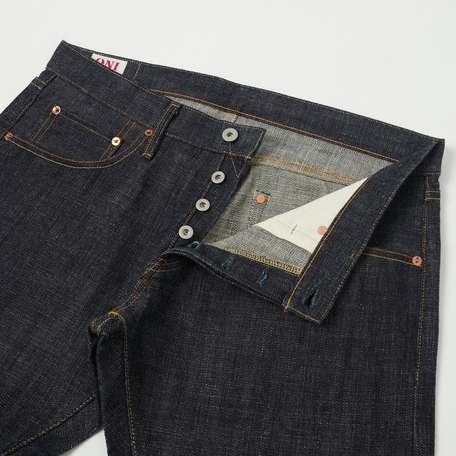 ONI 512 14oz Slim Straight Raw Denim Jeans for Men - Premium Japanese Selvedge Jeans | Perfect for Casual Wear, Work & Everyday Outfits