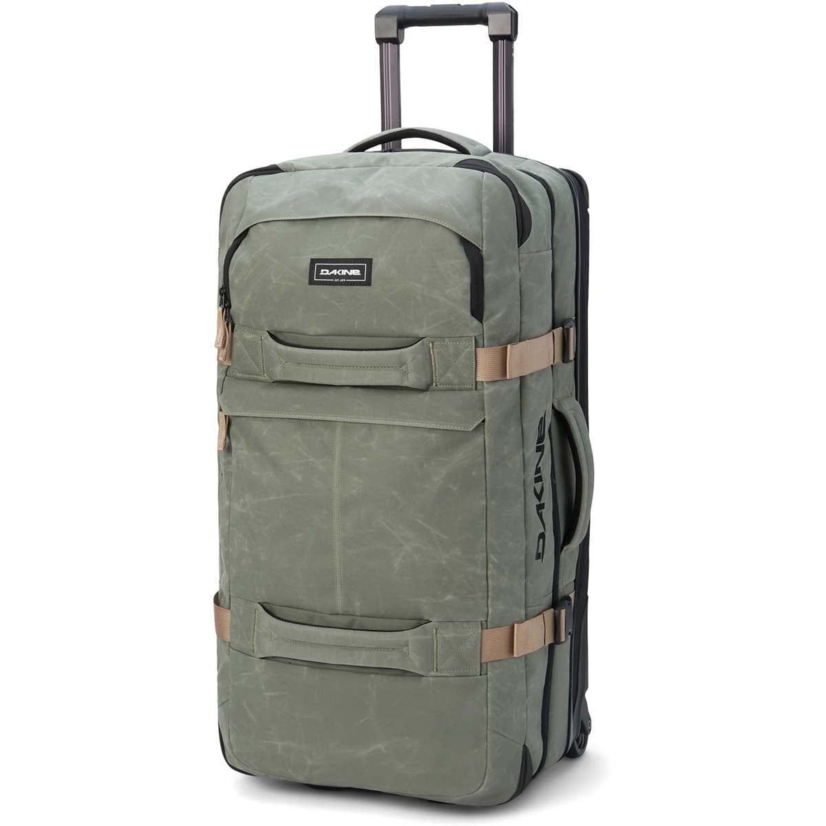 Dakine Split Roller Bag 85L Travel Luggage - Mulled Basil Green | Spacious Carry-On for Adventure Travel, Ski Trips & Road Trips