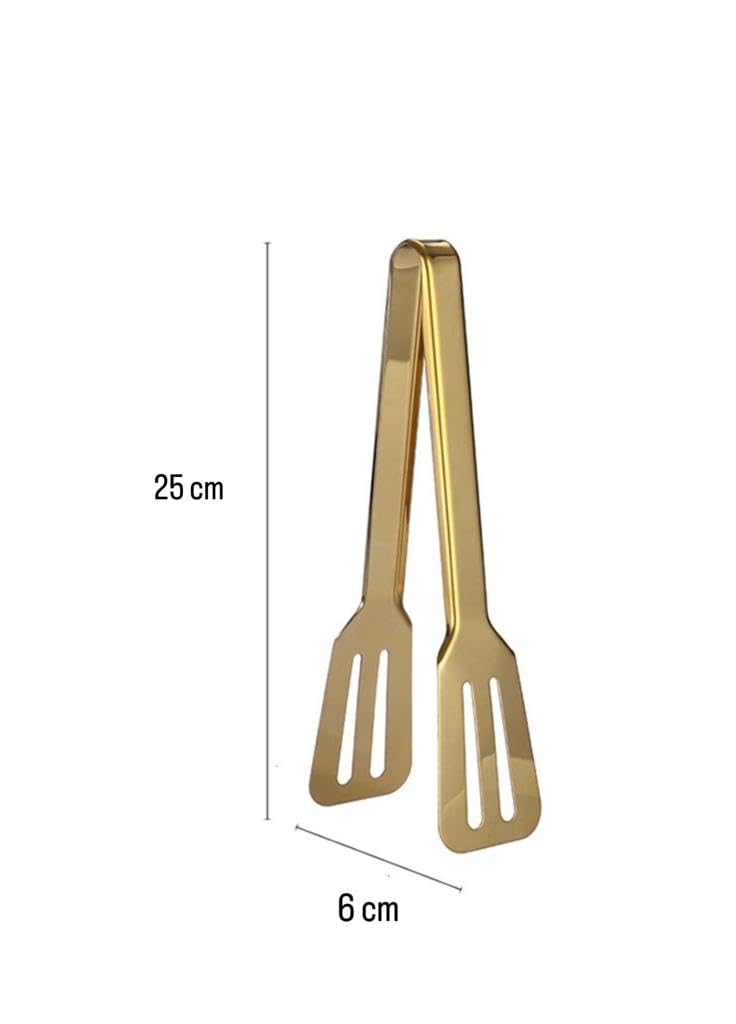 Winning Star Premium Stainless Steel Kitchen Tongs - 25cm Heavy Duty BBQ, Salad, Cooking, Grilling Utensils for Frying, Pastry, Sandwich Making & Toast Handling - Ideal for Restaurants, Catering & Home Kitchen Use