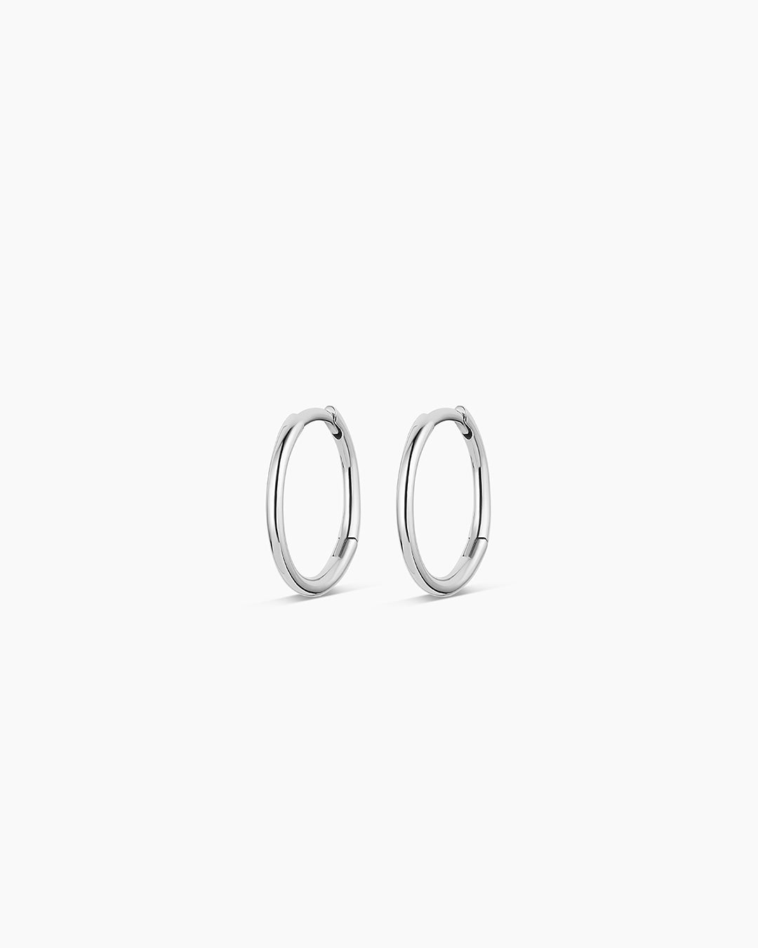 14K White Gold Classic Huggie Hoop Earrings for Women - Perfect for Everyday Wear, Parties & Gifts