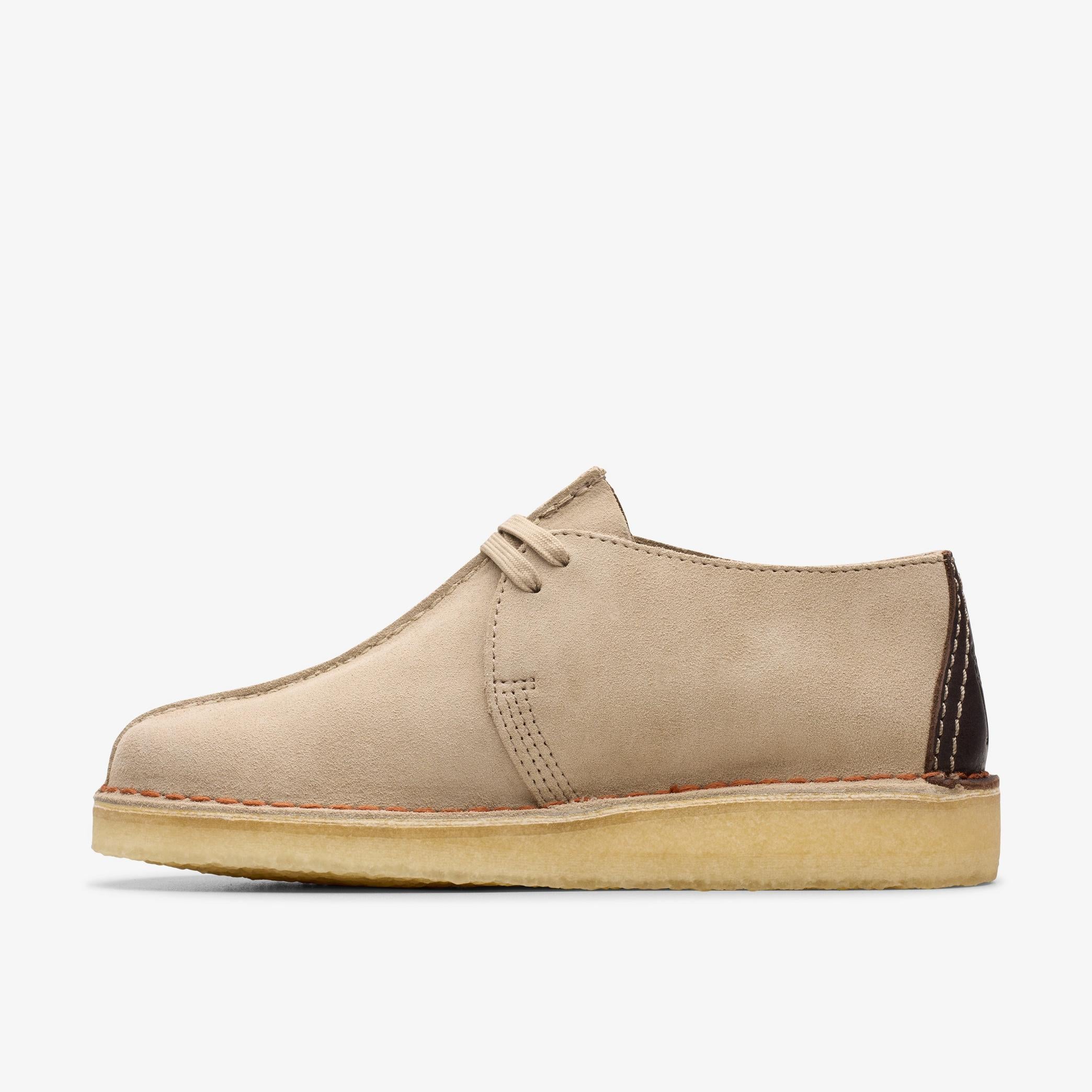 Clarks Original Desert Trek Sand Suede Shoes - Comfortable & Stylish Men's Casual Footwear for Walking, Travel & Everyday Wear