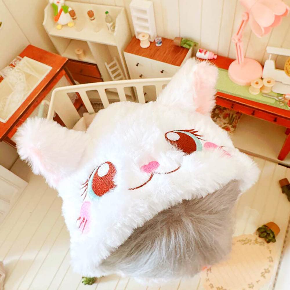 Niannyyhouse Pink Plush Doll Clothes with Hooded Jacket - 20.3cm - Doll Accessories - Costume (Pink) - Perfect for Dress Up, Role Play & Collectible Dolls