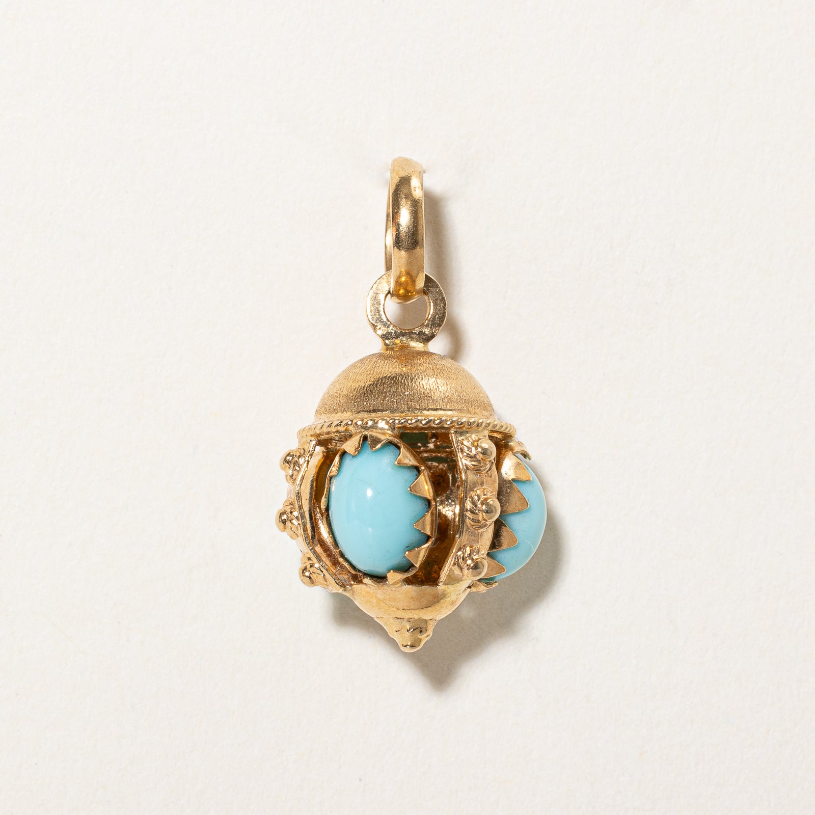 Vintage Italian Blue Paste Glass Ornate Pendant Necklace - 4.50ctw Handcrafted Jewelry | Perfect for Weddings, Parties & Special Occasions