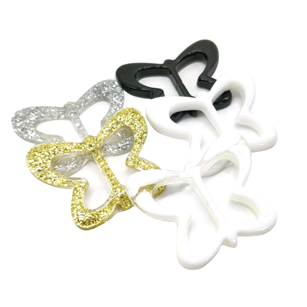 EXCEART 10pcs Scarf Ring Clips - Necklace Scarf Buckles, Scarf Slides & Clasps for T-Shirts, Clothing Corners - Perfect for Fashion Accessories, Scarf Tying & Outfit Styling