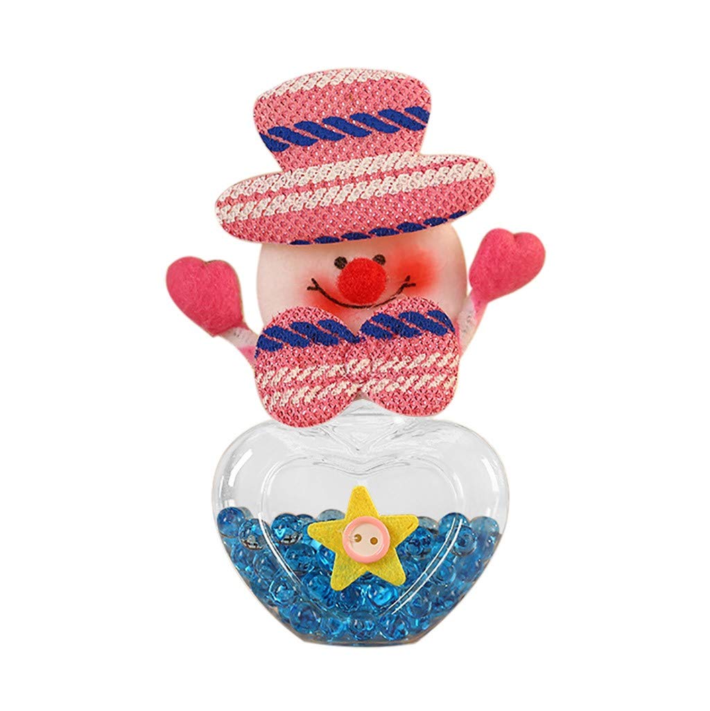 iHTHA Glass Christmas Cookie Jar - Cute Candy Storage Container for Home, Kitchen & Holiday Decor (B, One Size) - Perfect for Christmas Gifts, Cookie Storage & Festive Home Decorating