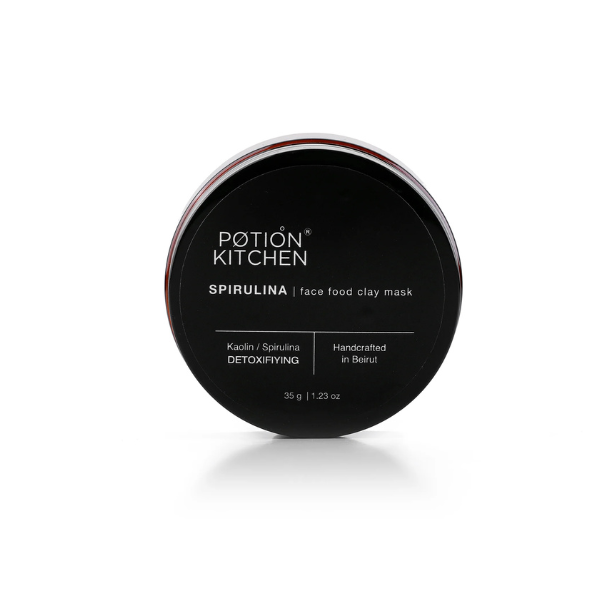 Organic Spirulina Clay Face Mask for Acne & Detox - Deep Cleansing & Pore Minimizing for Glowing Skin | Perfect for Spa Nights & Self-Care Routines