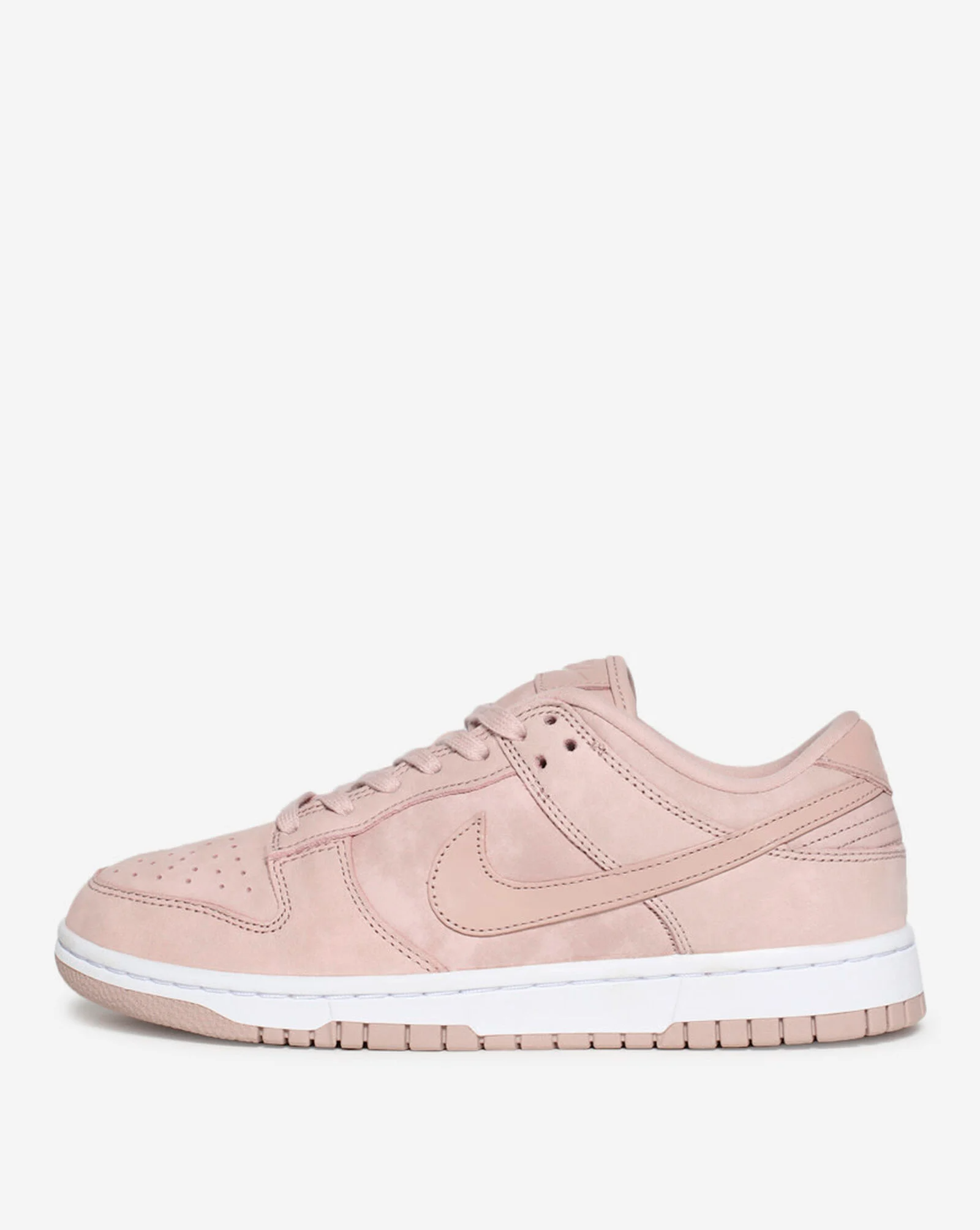 Nike Women's Dunk Low Premium MF Sneakers - Pink Oxford & White | Casual Fashion Shoes for Women | Perfect for Streetwear, Daily Wear & Gym Outfits