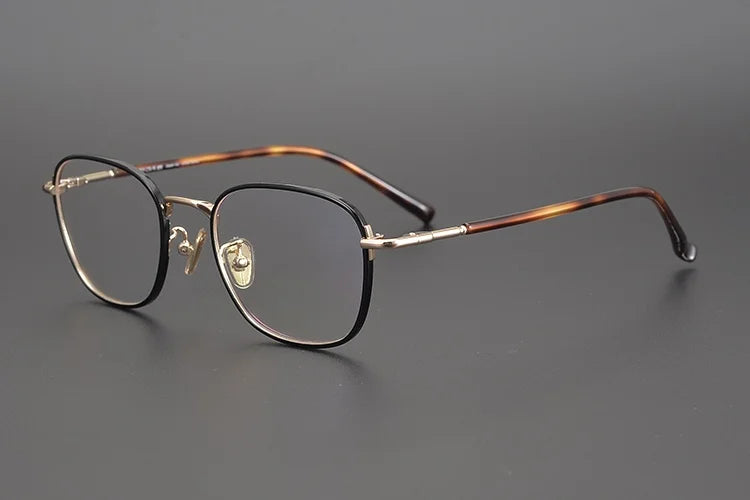 Aimee Women's Full Rim Square Titanium Acetate Eyeglasses Frame 92214 - Lightweight & Durable for Work, Reading & Fashion