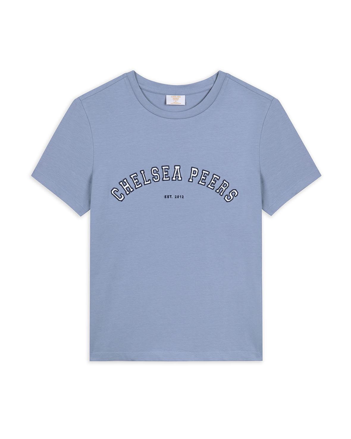 Organic Cotton Embroidered Logo T-Shirt for Men & Women - Soft Breathable Casual Tee - Petrol Blue - Perfect for Everyday Wear, Gym & Outdoor Activities