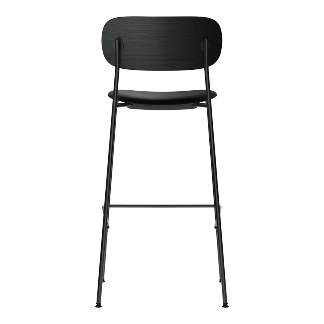 Co Bar Chair with Upholstered Seat - Modern Counter Height Stool for Kitchen Island, Breakfast Bar & Home Pub Decor