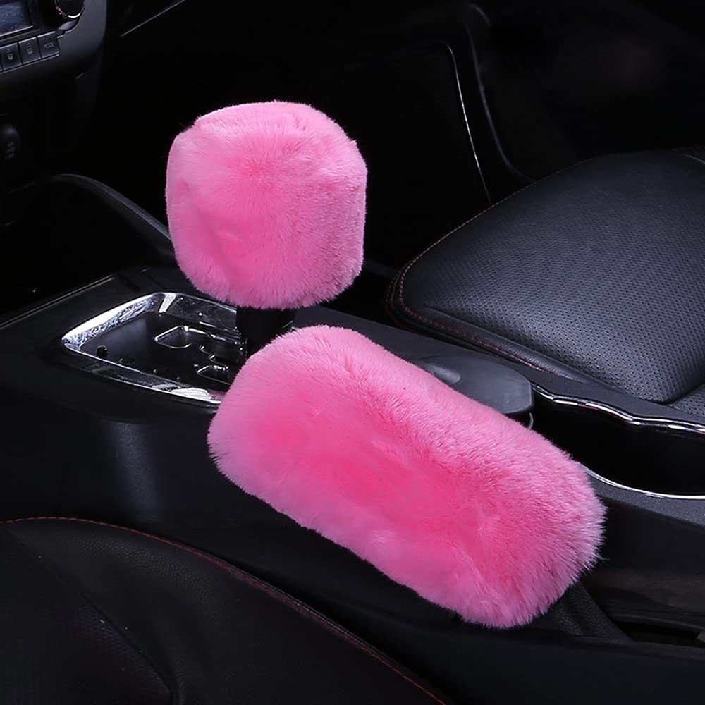 D-CC Auto Gear Shift & Handbrake Cover Set - Non-Slip Protective Case for Cars - Easy Installation Interior Decor Accessories (Type A) - Perfect for Sedans, SUVs and Trucks Interior Upgrade