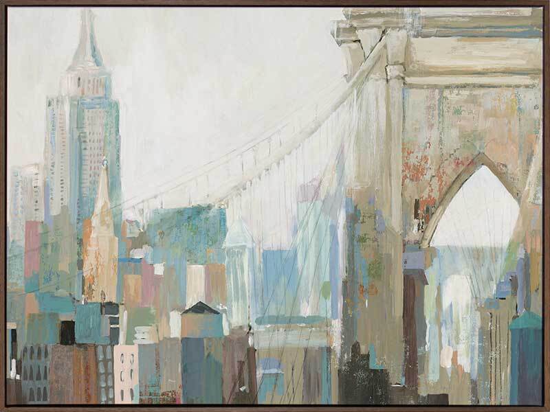 Brooklyn Bridge Canvas Art Print - Stunning New York City Skyline Wall Decor for Living Room, Office & Bedroom | High-Quality Framed Canvas Painting