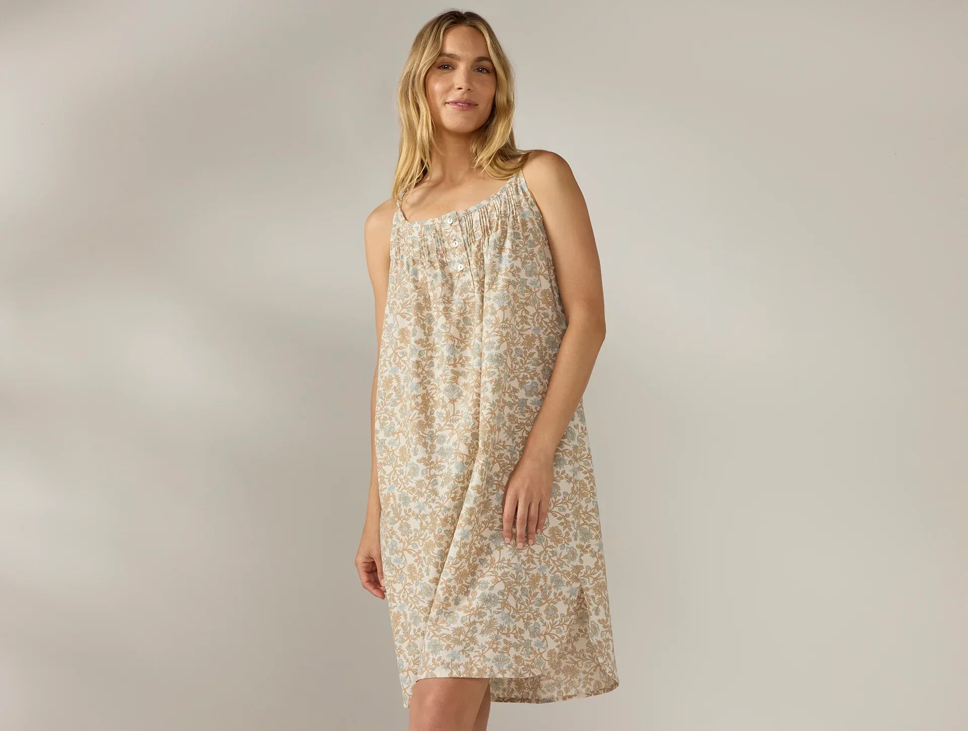 Organic Cotton Nightgown for Women - Soft & Breathable Sleepwear - Perfect for Relaxing at Home or Comfortable Sleep