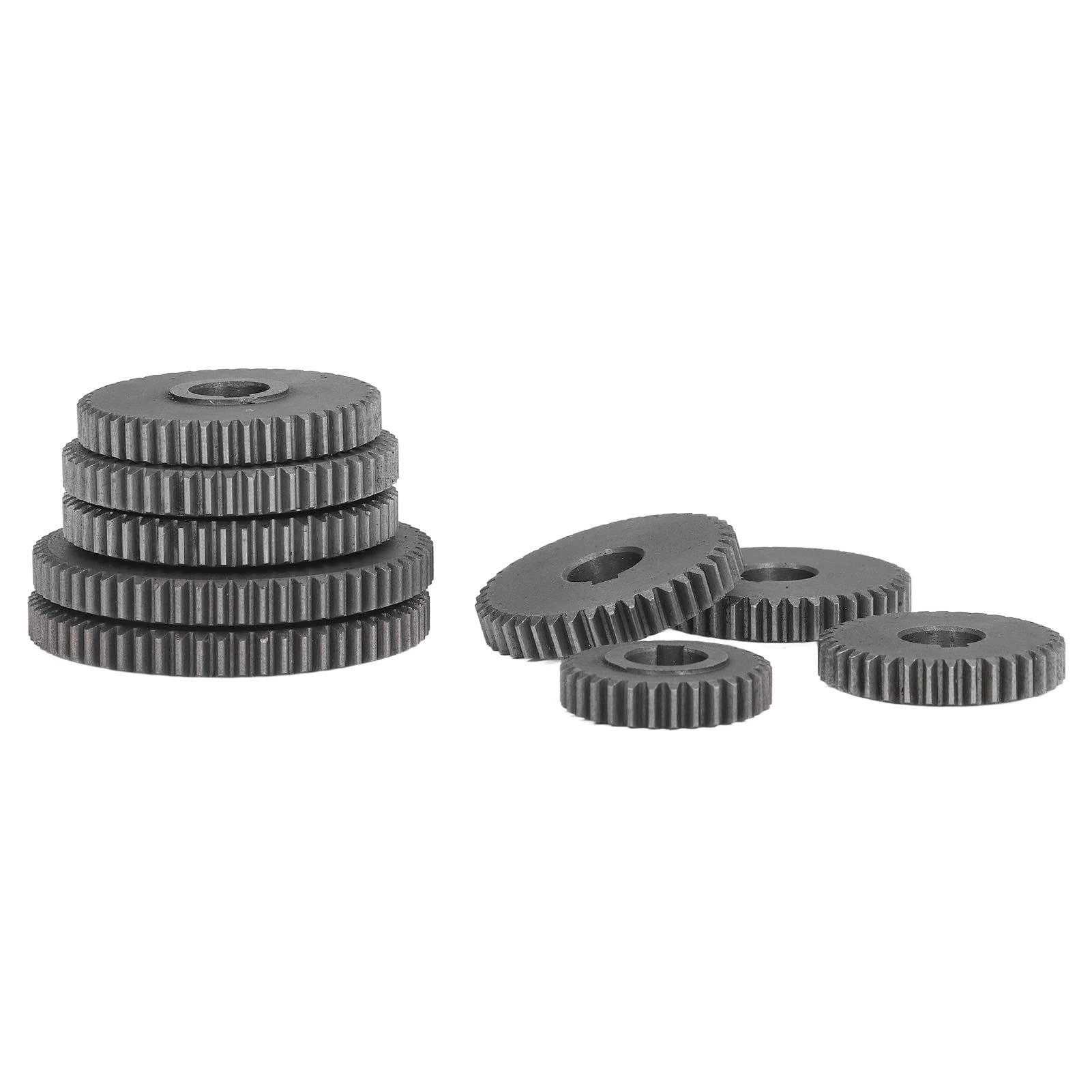 9Pcs Metal Gear Set for Mini Lathe Cutting Machine - High Precision Replacement Gears for DIY Projects, Model Building & Metalworking
