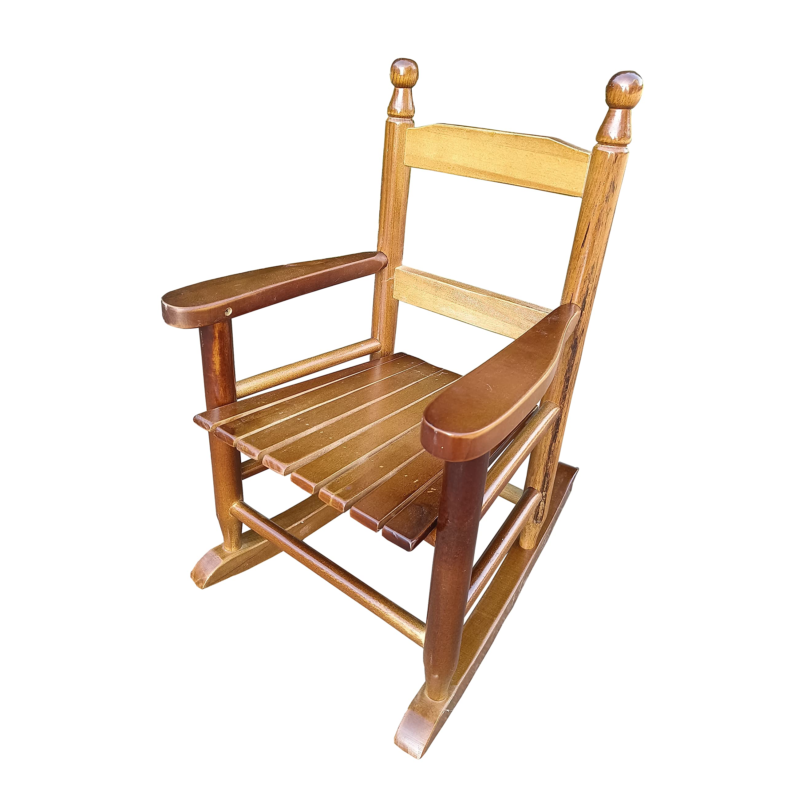Durable Solid Wood Rocking Chair for Kids - Natural Oak Toddler Rocker for Boys & Girls - Perfect for Nursery, Bedroom, Playroom & Outdoor Use