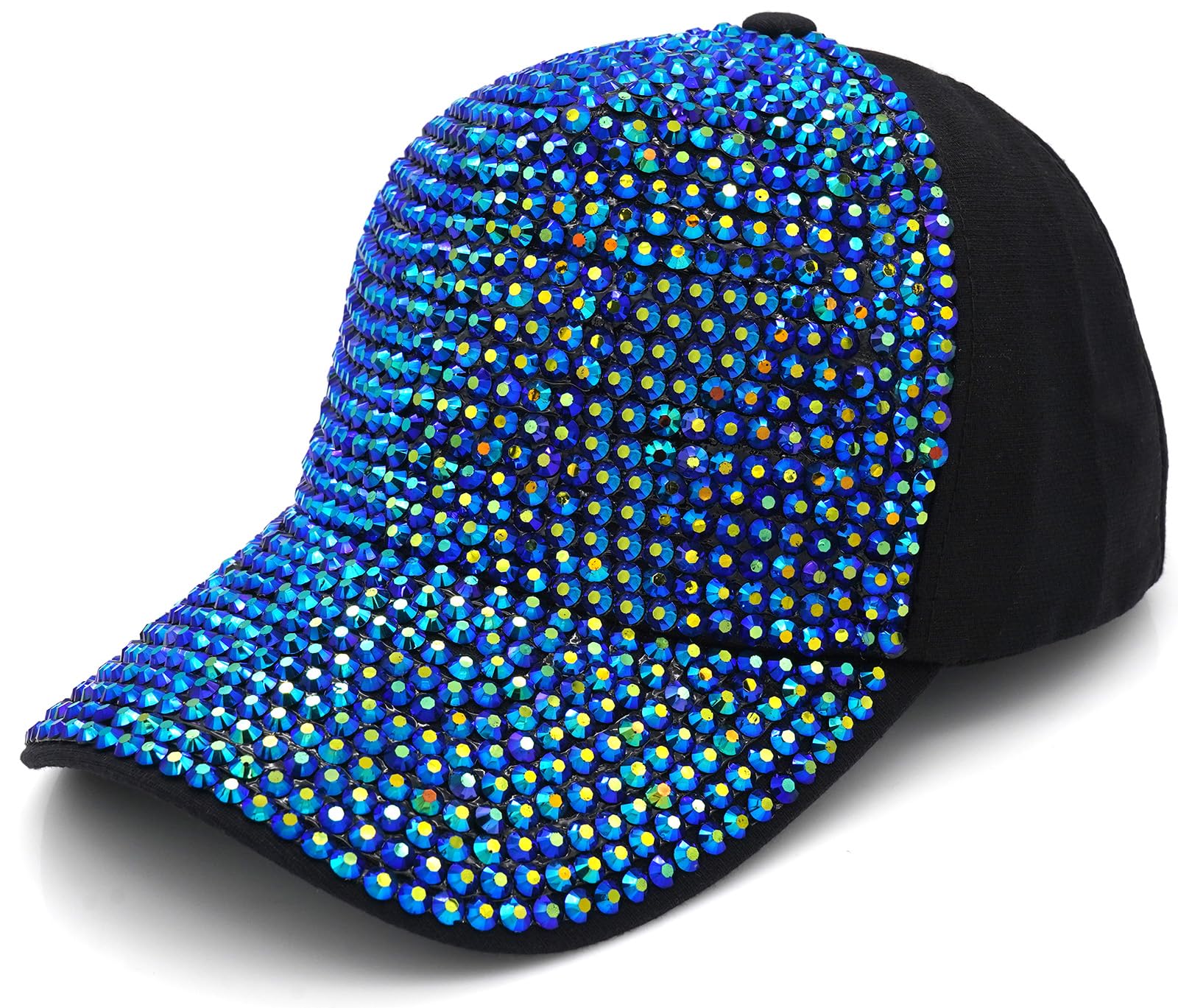 Sparkling Rhinestone Baseball Cap for Women - Adjustable Bling Crystal Studded Sun Hat | Fashionable Casual & Sports Wear for Outdoor Activities, Parties, and Everyday Style