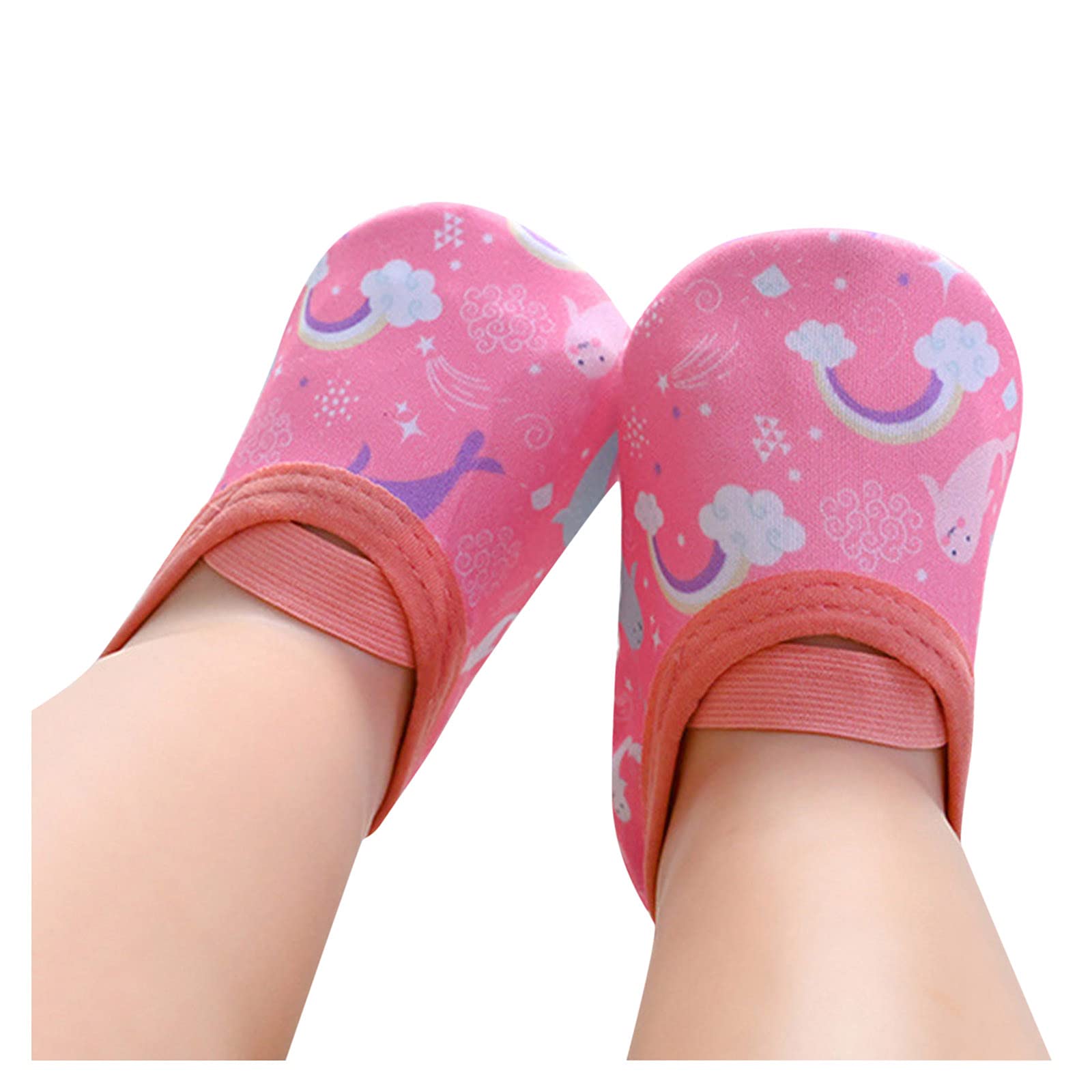 **Best Kids Cartoon Swim Water Shoes - Non-Slip Barefoot Aqua Socks for Boys & Girls - Perfect for Beach, Pool & Water Play**