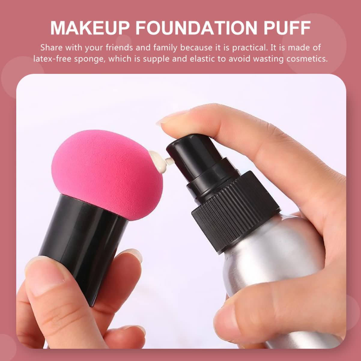 Beauty Makeup Powder Puffs 10 Pack - Soft Non-Slip for Flawless Foundation Application