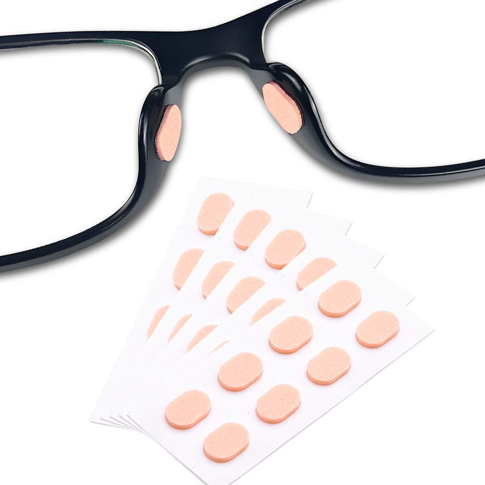 20 Pairs Soft Foam Nose Pads for Glasses - Anti-Slip Self-Adhesive Eyeglass Nose Pads (Black, 1.5mm) - Comfortable Replacement Pads for Reading, Computer & Sunglasses - Perfect for All-Day Wear at Work or Outdoor Activities