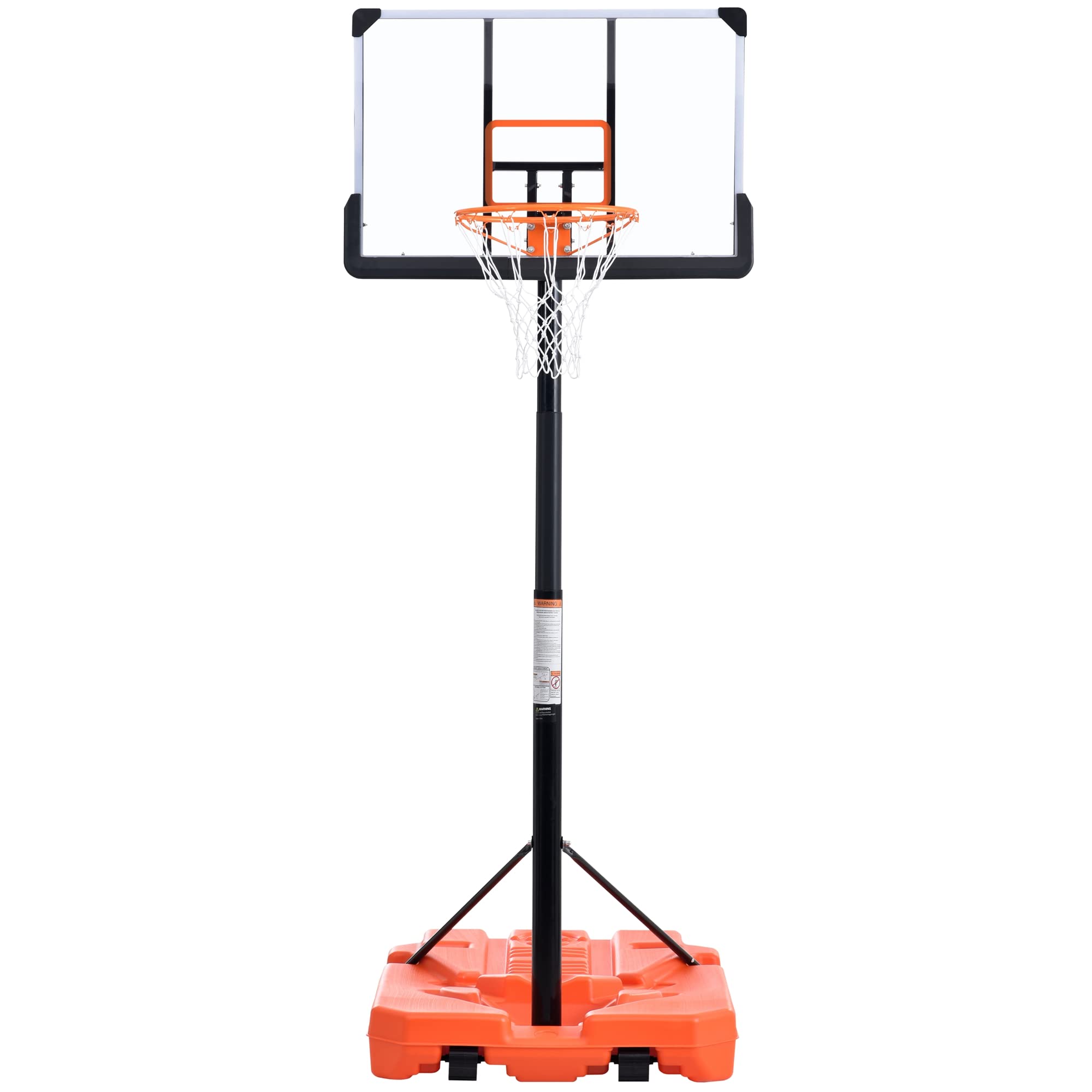 Adjustable Portable Basketball Hoop - 6.6 to 10ft Height Outdoor Basketball System for Youth & Adults | Perfect for Driveway, Backyard & Park Games