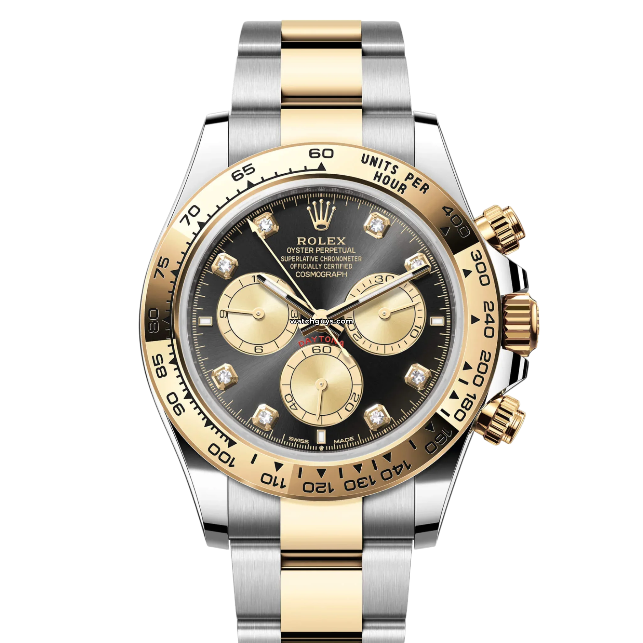 Rolex Daytona 126503 Men's Luxury Watch - Black Diamond Dial, Automatic Movement, Stainless Steel & Gold | Perfect for Business, Gifts & Special Occasions