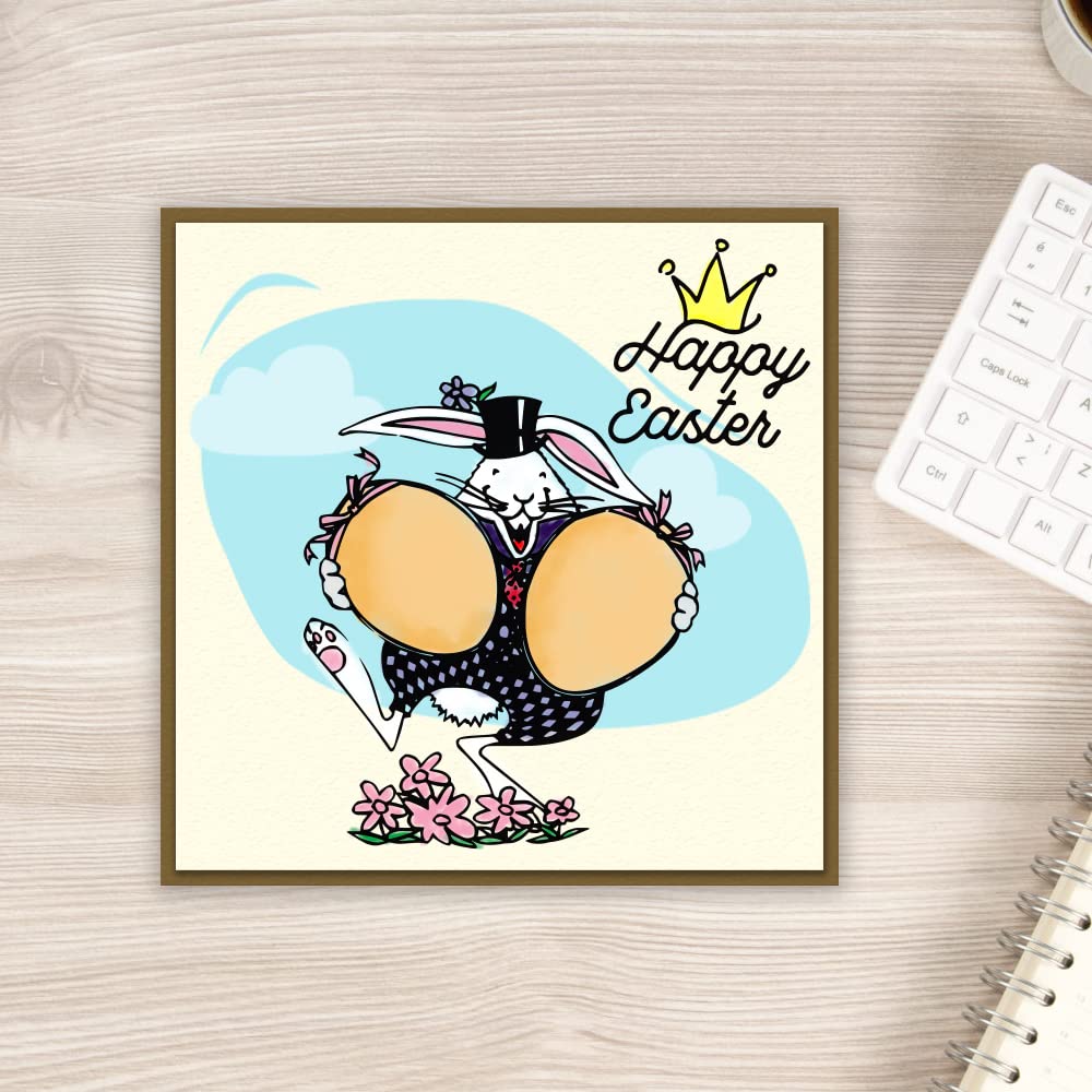 Easter Clear Stamps Set - Bunny Egg Design for Card Making, Scrapbooking, DIY Crafts & Home Decor | Perfect for Easter Greeting Cards, Photo Albums, Party Invitations & Spring Decorations