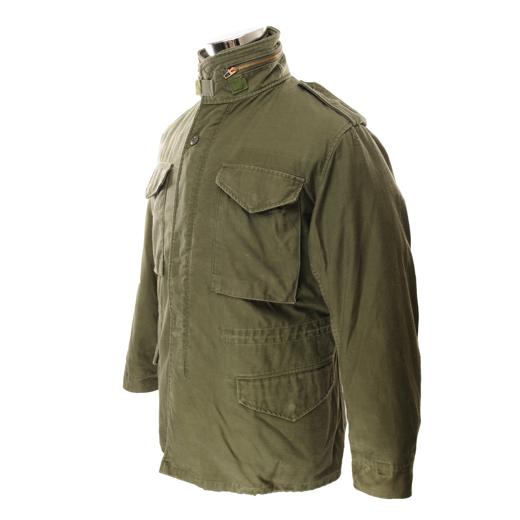 Vintage US Army M-1965 M65 Field Jacket - 1981 Small Regular Size - Military Green Tactical Outerwear for Outdoor Camping & Hiking