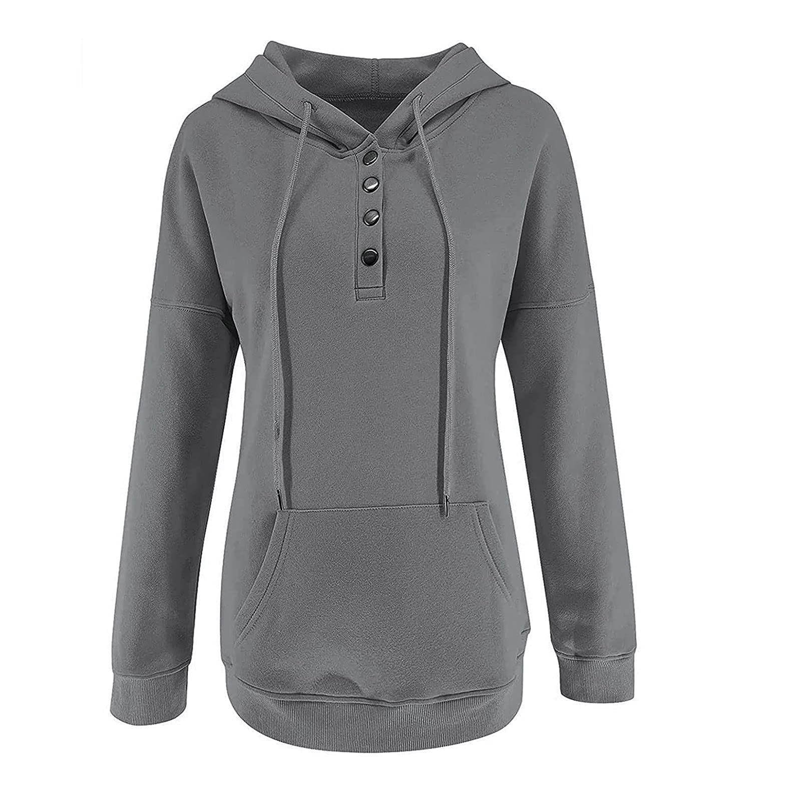 Women's Casual Hoodie - Fall Fashion Pullover Tops with Drawstring & Pocket | Cozy Loose Fit Hooded Sweatshirt for Everyday Wear, Lounge & Outdoor Activities