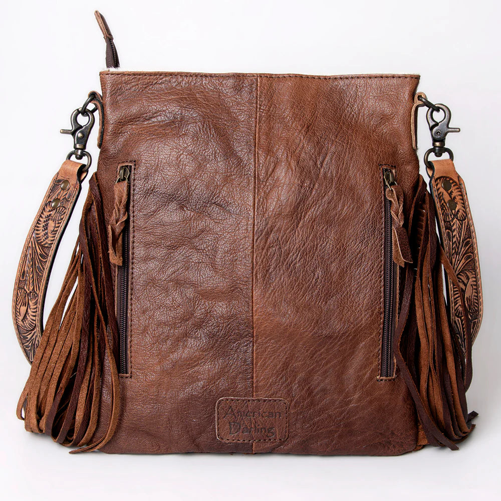 American Darling Yee Haw Hide Purse - Genuine Leather Cowhide Handbag for Women | Perfect for Western Rodeo, Country Music Festivals & Cowgirl Fashion Accessories