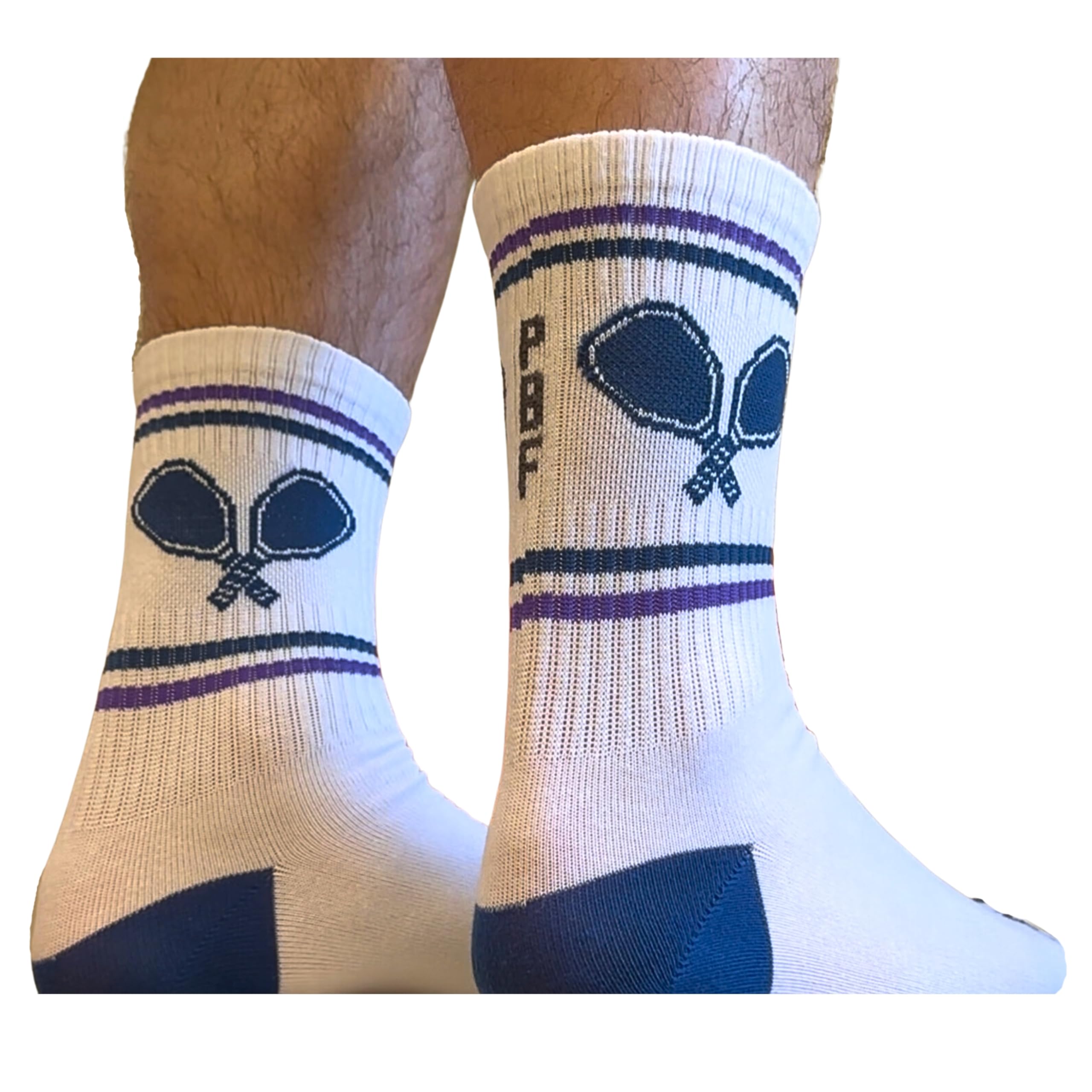 **Moisture-Wicking PBF Pickleball Socks for Men & Women - Athletic Crew & Quarter Length - Breathable Dri-Fit Cotton - Perfect for Tennis, Squash, Padel & Sports Enthusiasts**