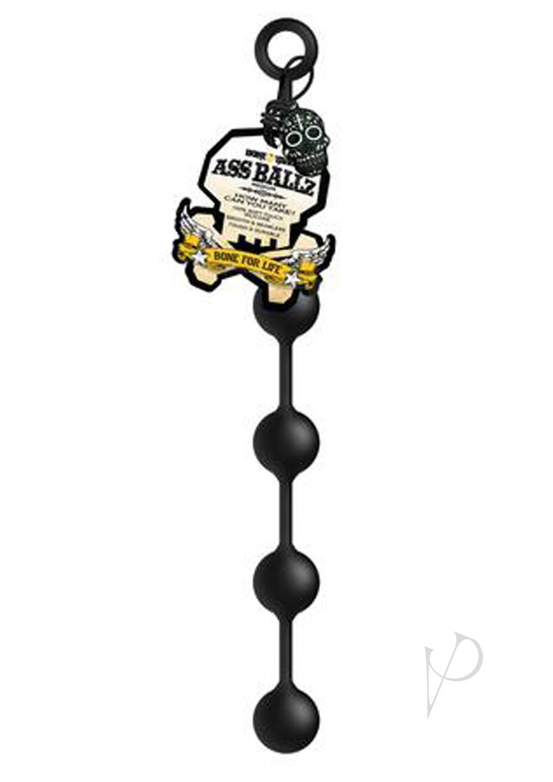 Premium Boneyard Silicone Anal Beads - Medium Size, Black - Sensual Adult Toy for Couples & Solo Play - Enhance Intimacy & Pleasure in the Bedroom