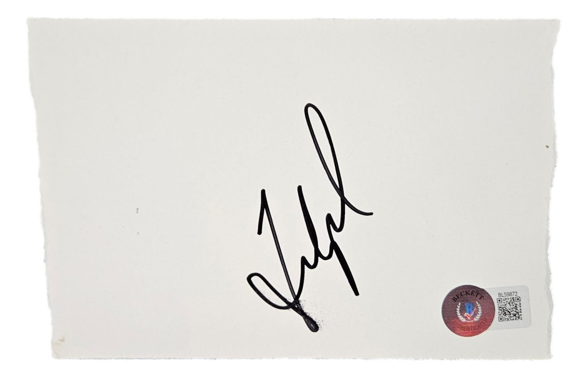 Fred Couples Autographed 4x6 PGA Tour Cut Signature - BAS BL59872 - Perfect for Golf Memorabilia Collectors and Sports Fans Display