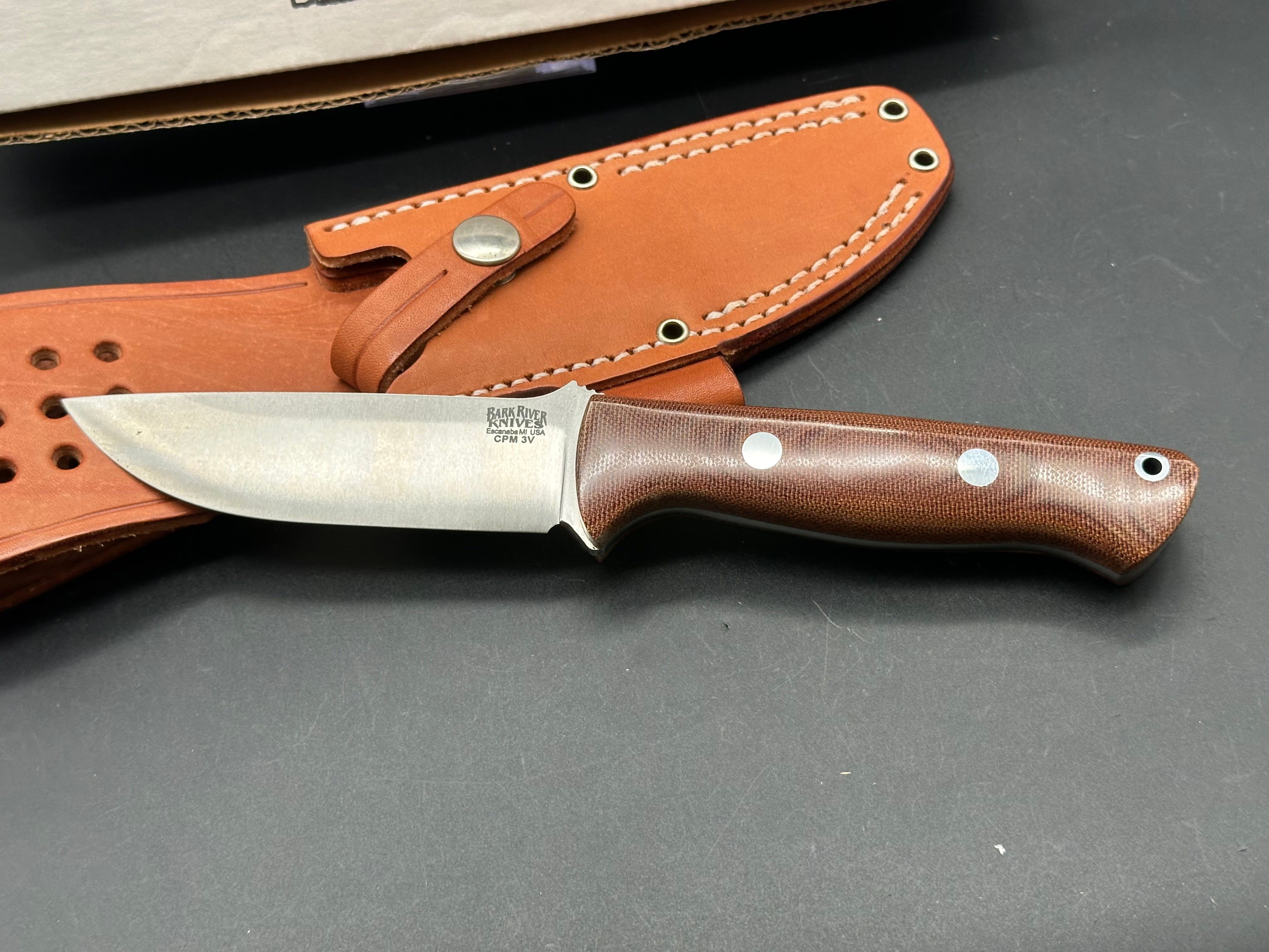 Bark River Bravo 1 LT CPM 3V Knife - High-Performance Outdoor Survival Blade for Hunting, Camping & Bushcraft