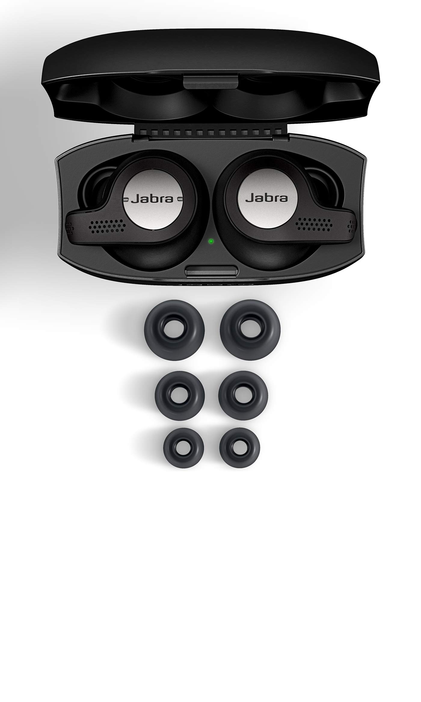 Jabra Elite Active 65t True Wireless Bluetooth Earbuds with Charging Case - Secure Fit, Superior Sound & Long Battery Life - Titanium Black - Perfect for Running, Workouts & Commuting