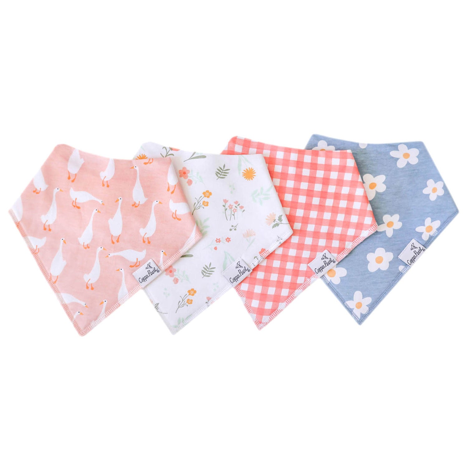 Soft Organic Cotton Baby Bandana Bibs - 3 Pack Drool Bibs for Newborns & Infants - Cute & Absorbent for Feeding, Teething, and Everyday Use