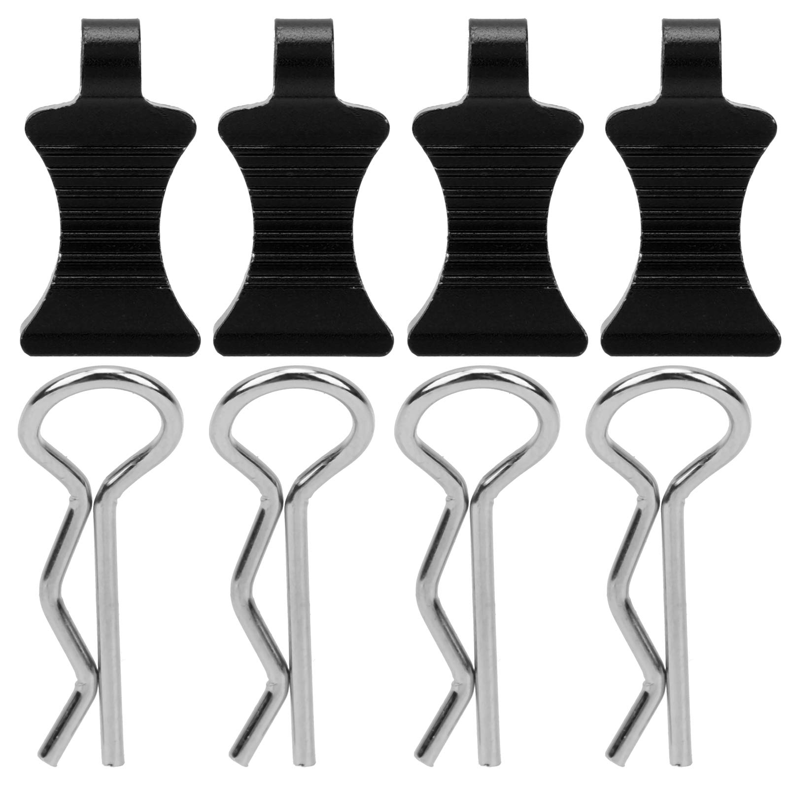 Durable R-Type RC Car Body Clips - High-Quality 1/8 1/10 1/12 Scale RC Vehicle Body Shell Pins - Black - Perfect for RC Car Enthusiasts & Hobbyists - Ideal for Off-Road Racing, Drifting & RC Car Maintenance