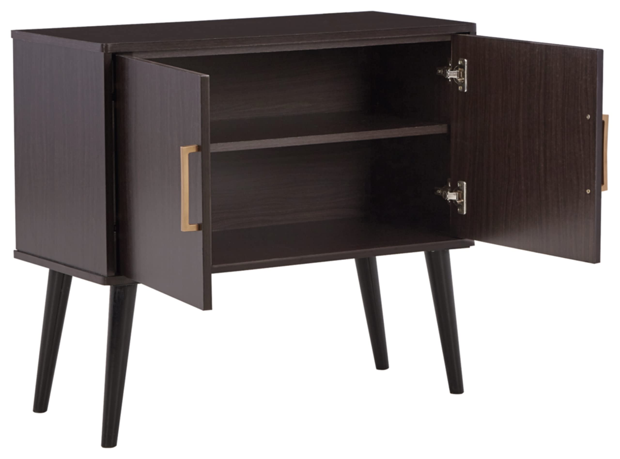 Signature Design by Ashley Orinfield Contemporary 2-Door Accent Cabinet in Dark Brown - Perfect for Living Room Storage & Modern Home Decor