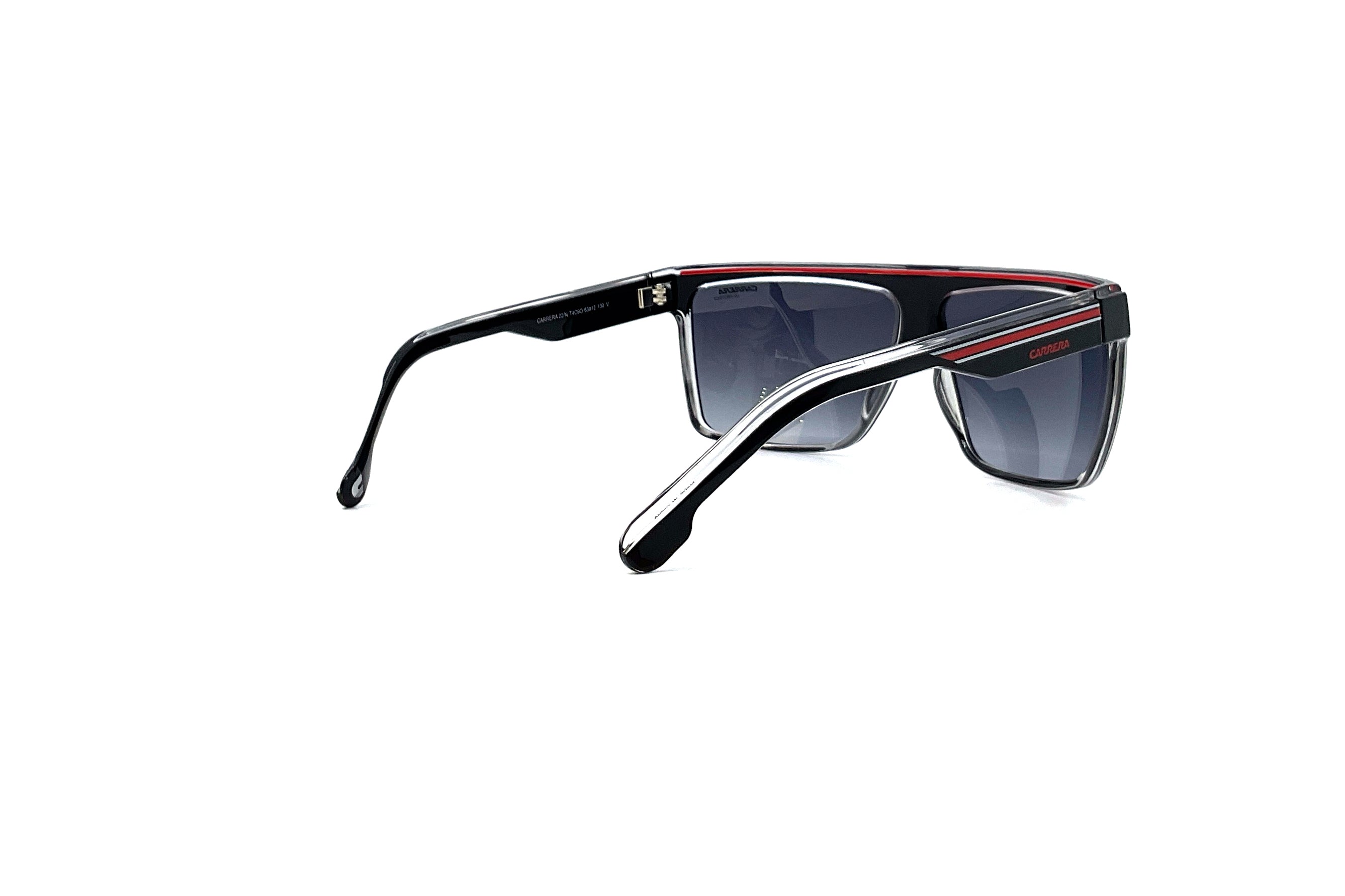 Carrera 22/S Sunglasses - Black Red Polarized Sports Sunglasses for Men & Women - Perfect for Running, Cycling & Outdoor Activities