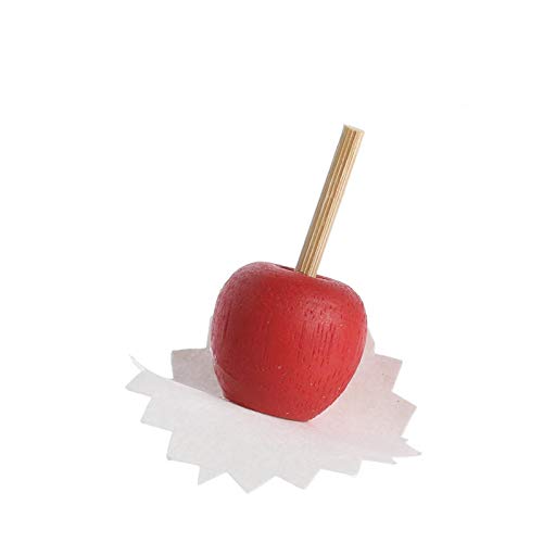 Handmade Miniature Candy Apple Set - 6 Piece Dollhouse Accessories for Crafts, DIY, and Collectibles | Perfect for Dollhouse Decor, Fairy Gardens, and Miniature Displays
