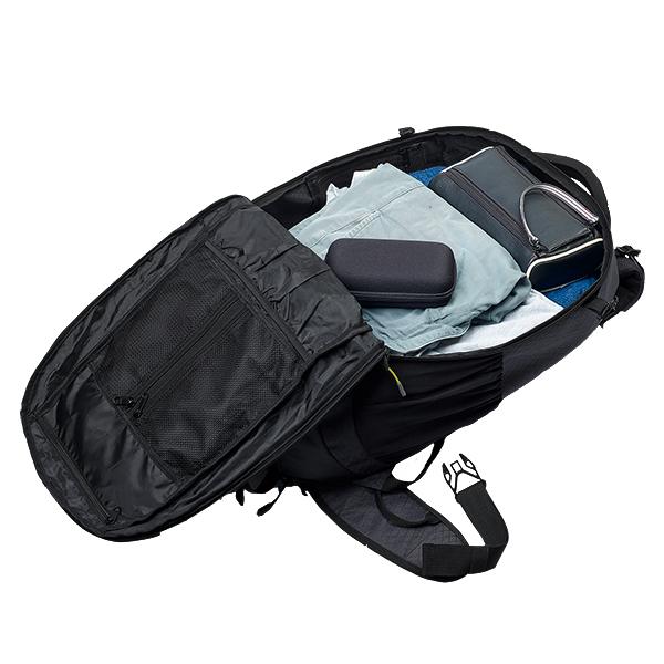 Caribee Intercity 50L Travel Backpack Black - Durable Carry-On Backpack for Commuting, Hiking & Business Trips