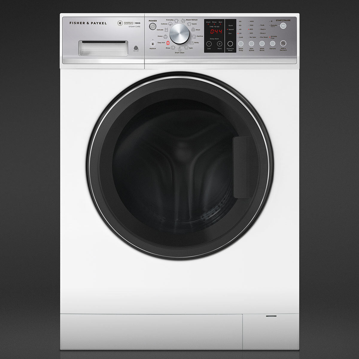 Fisher & Paykel Series 7 10kg Front Load Washing Machine with Steam Care WH1060P4 - Energy Efficient Large Capacity Washer for Family Laundry & Delicate Fabrics